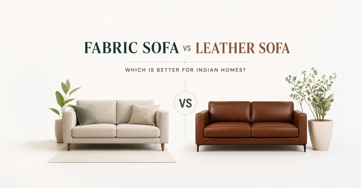 Fabric Sofa vs Leather Sofa: Which Is Better for Indian Homes?