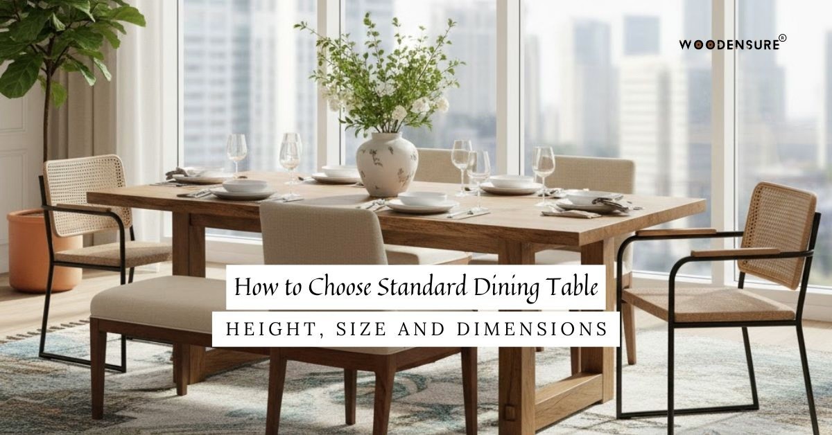 How to Choose Standard Dining Table Height, Size and Dimensions