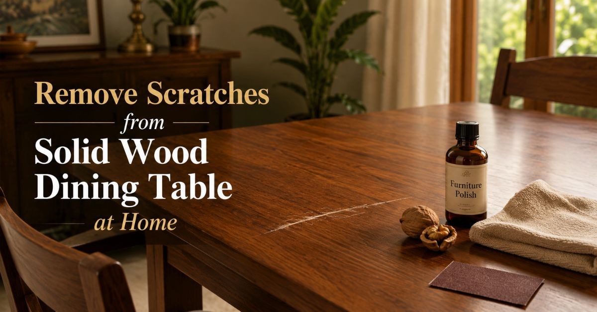 How to Remove Scratches from Solid Wood Dining Table at Home