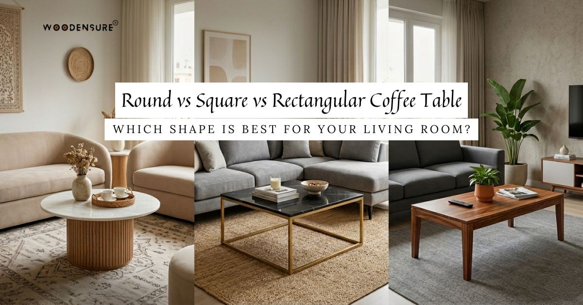 Round vs Square vs Rectangular Coffee Table — Which Shape Is Best for Your Living Room?