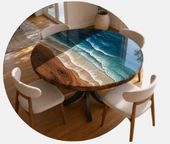 Epoxy Resin Dining Table