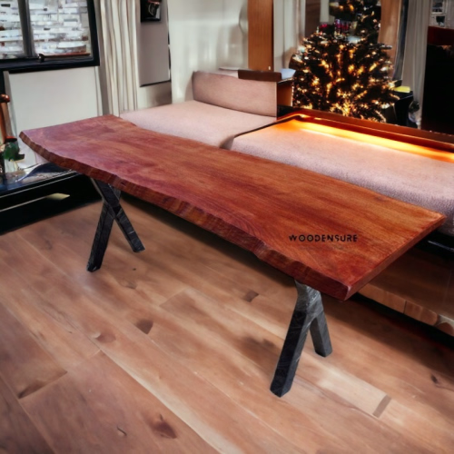 Bulk Live Edge Wooden Benches for Restaurants
