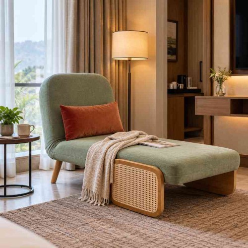 1-Seater Sofa Cum Bed for Hotel Guest Room