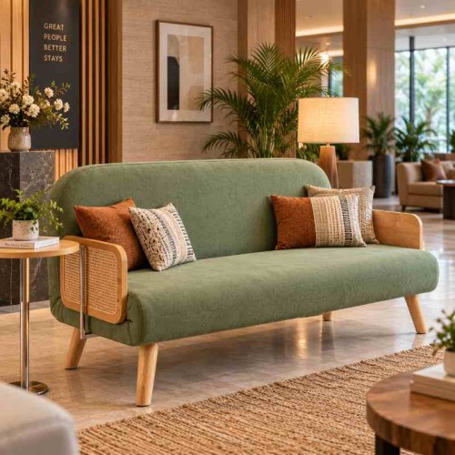 3-Seater Sofa Cum Bed for Hotel Family Room