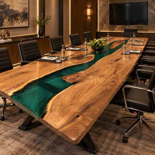 Epoxy Dining Table for Hotel Boardroom