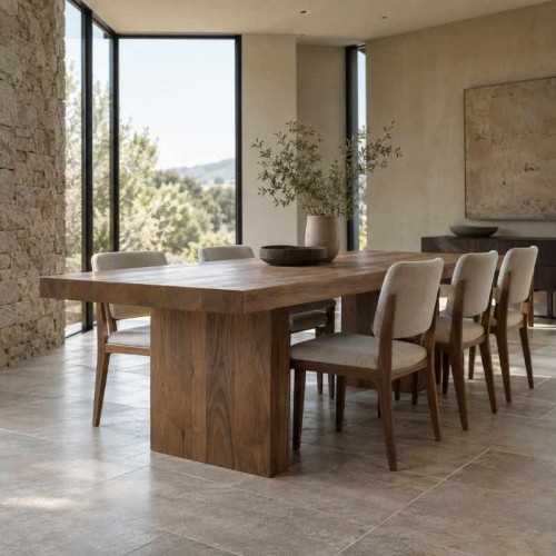 Solid Wood Dining Table for Architectural Projects