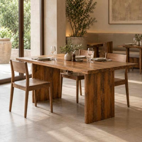 Solid Wood Dining Table for Restaurant