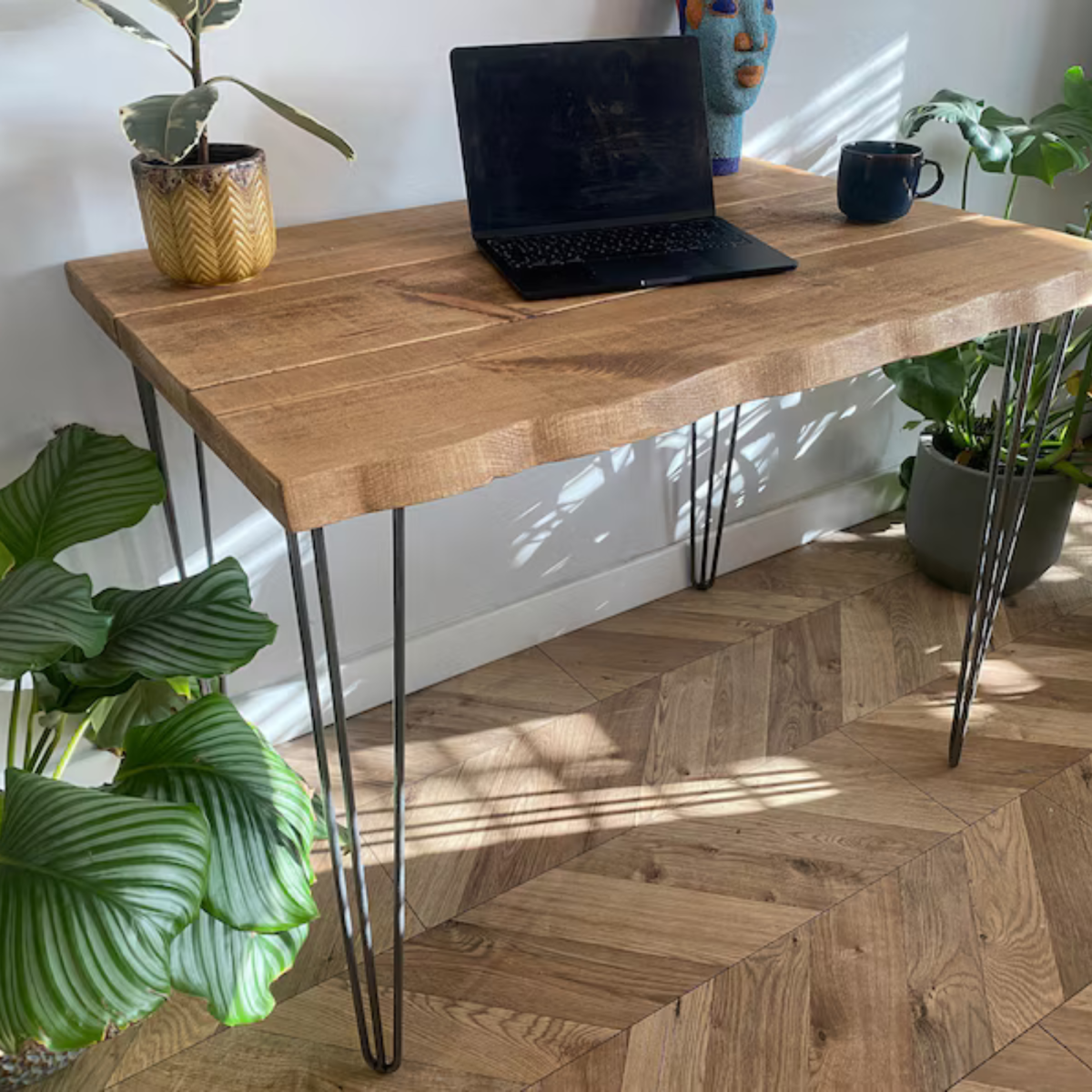 Buy Bosk Live Edge Solid Wood Office Study Table Online