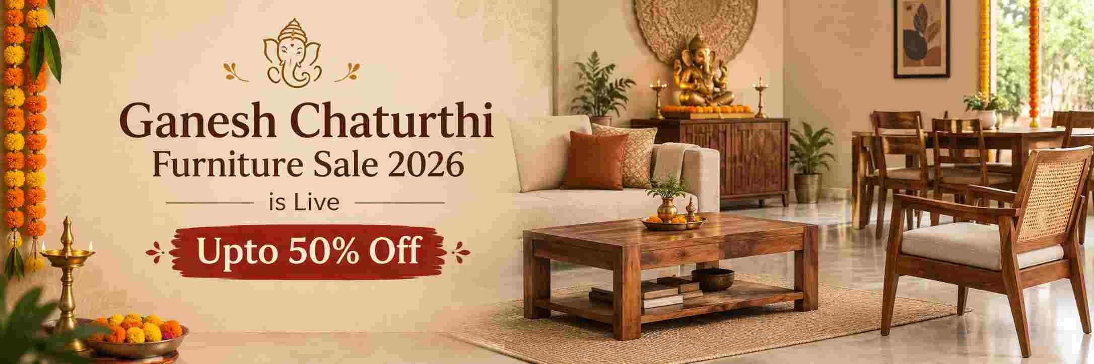 Ganesh Chaturthi Furniture Sale 2026 Banner