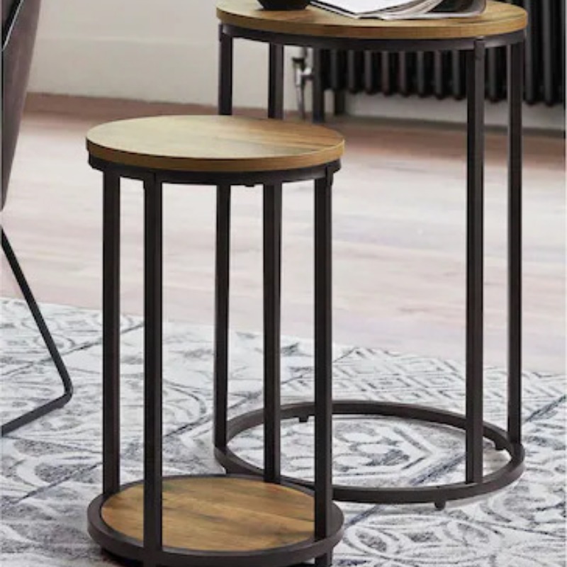 Round Nesting Table Set of 2