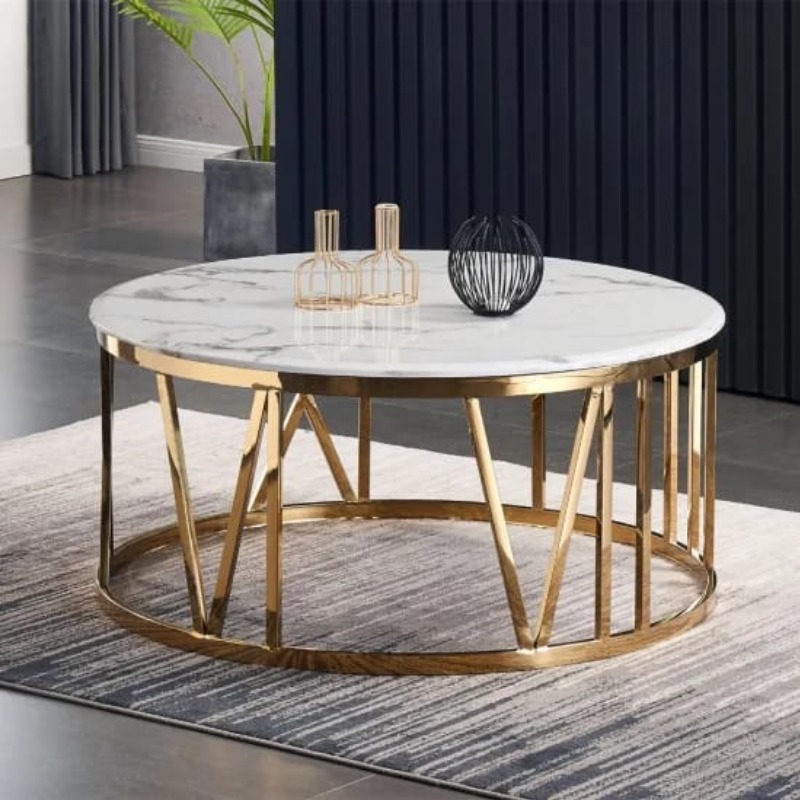 premium Quality Golden Finish Center Table | Deleted | premium Quality Golden Finish Center Table