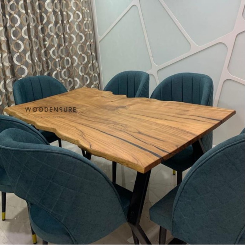 Small Epoxy Resin Work With Solid Wood Dining Table | Epoxy Resin Dining Table | Small Epoxy Resin Work With Solid Wood Dining Table