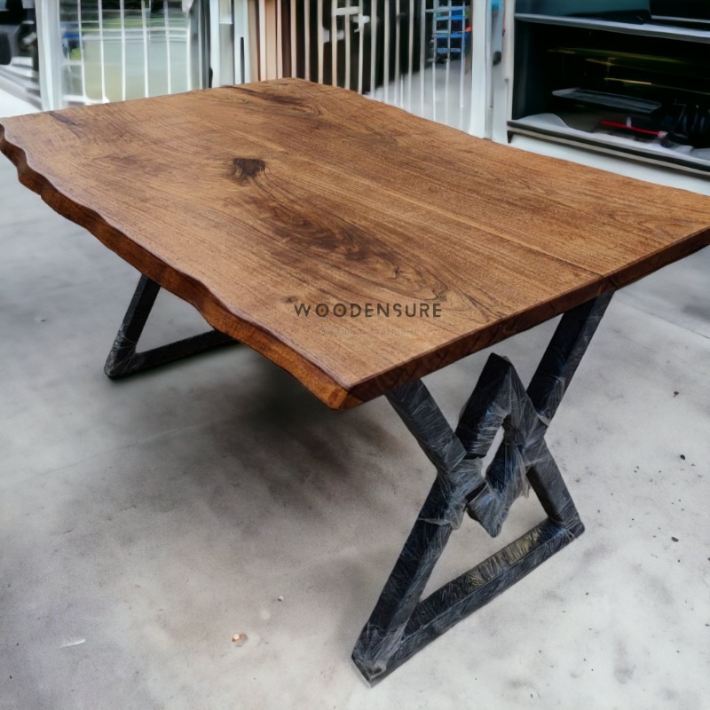 6 Seater Live Edge Dining Table Natural Wood Dining Tab... | Live Edge Dining Table | 6 Seater Live Edge Dining Table Natural Wood Dining Tab...