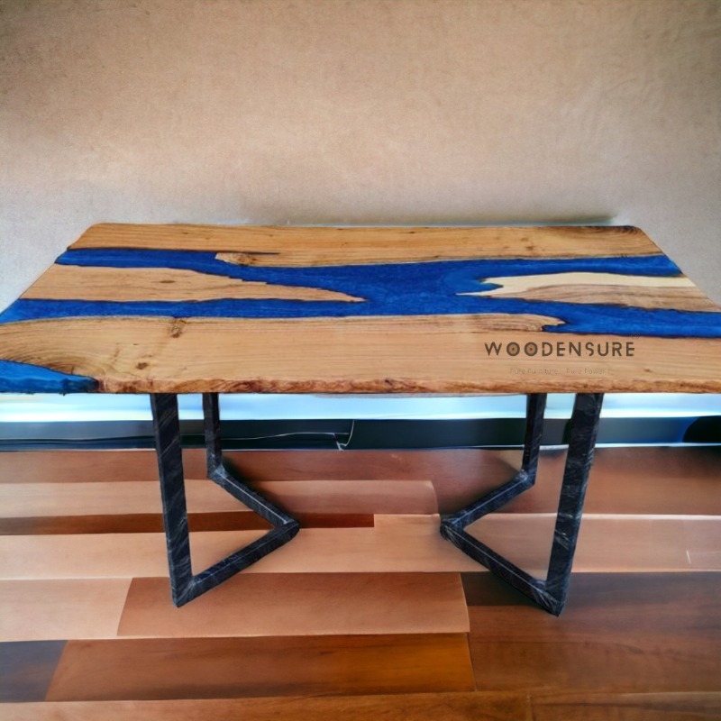 Double River Epoxy River Dining Table | Epoxy Resin Dining Table | Double River Epoxy River Dining Table