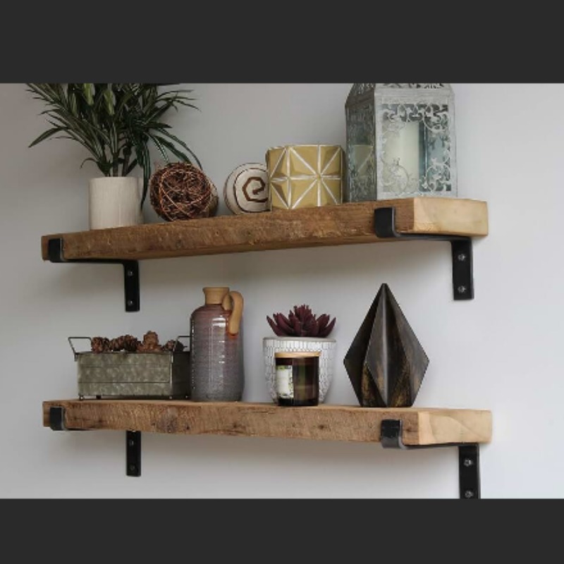 Woodensure Live edge Shelf Set of 2 | Shelf | Woodensure Live edge Shelf Set of 2