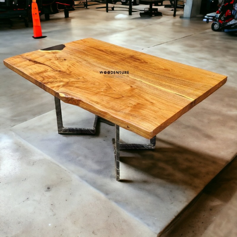 Minimum Epoxy Resin Live Edge Resin Dining Table | Live Edge Dining Table | Minimum Epoxy Resin Live Edge Resin Dining Table