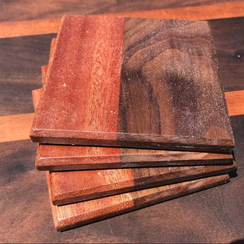 Aciaca Wood Coaster Set of 4