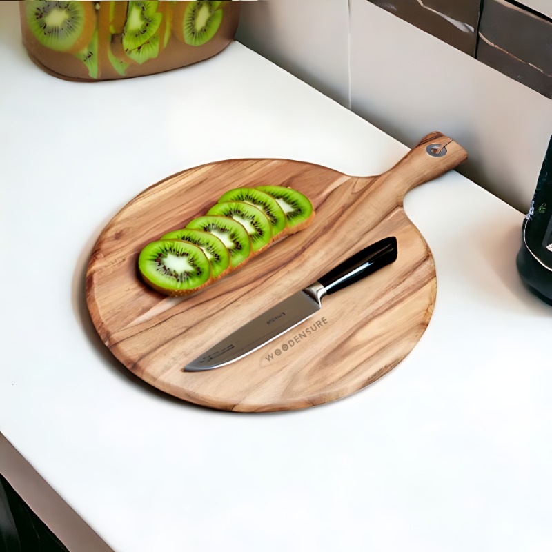 Woodensure Circular Acacia Wood Chopping Board