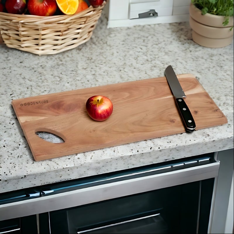 Fluke Acacia Solid Wood Serving & Chopping Board