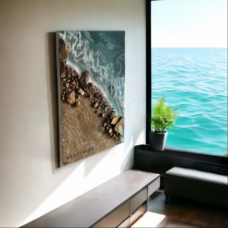 Seashore Epoxy Wall Art | Wall Art | Seashore Epoxy Wall Art