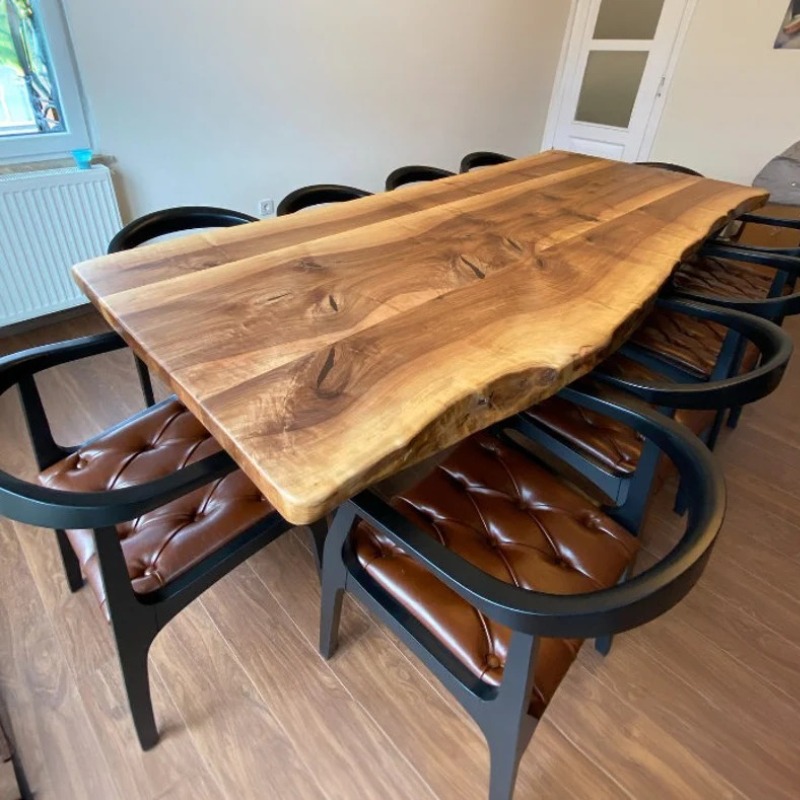 Handmade Live Edge Solid Wood Dining Table | Deleted | Handmade Live Edge Solid Wood Dining Table