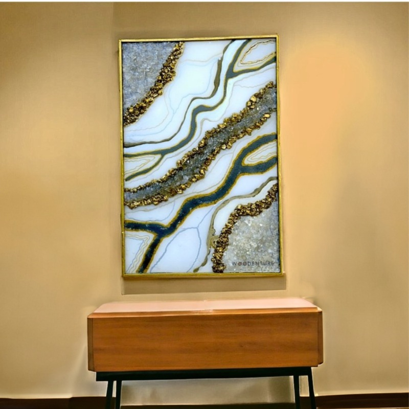 Buy Epoxy Resin Wall Art Online Custom Solid Wood Epoxy Resin River