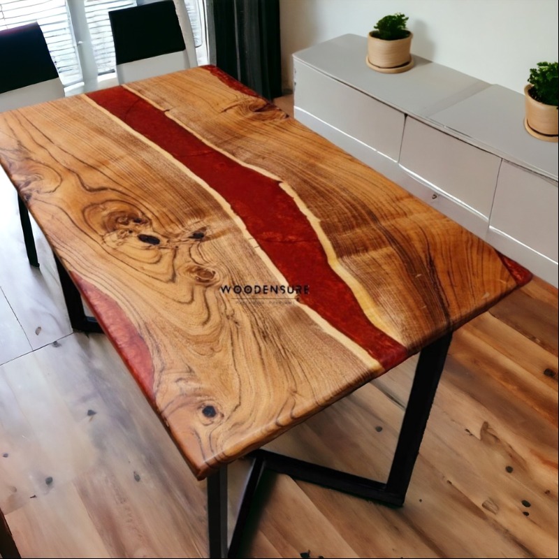 Woodensure Enchanted Maharun  Epoxy Resin Live Edge Din... | Epoxy Resin Dining Table | Woodensure Enchanted Maharun  Epoxy Resin Live Edge Din...