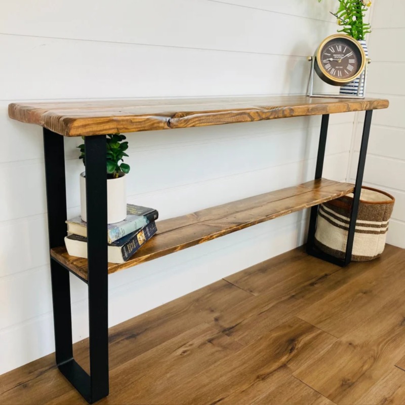 lumber Wooden Live Edge Console Table | Deleted | lumber Wooden Live Edge Console Table