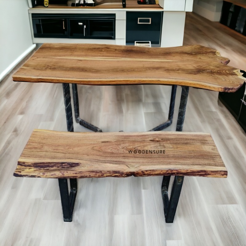 Purchase online Woodensure Live Edge Dining Table, Live... | Live Edge Dining Table | Purchase online Woodensure Live Edge Dining Table, Live...
