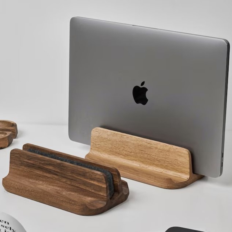 Phone  Stand, iPad Stand, Phone Holder, Wood Laptop Hol...