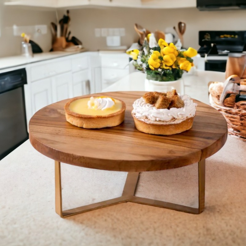 Cake Stand  With Golden Leg