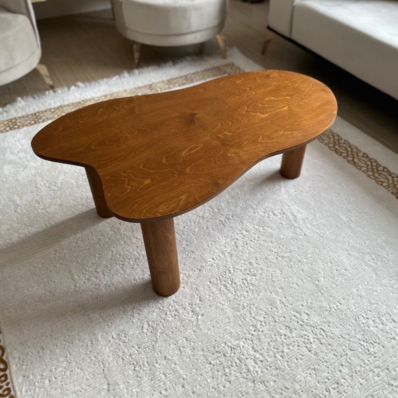 Spiffy Centre Table With Wooden Legs | Solid Wood  Coffee Table | Spiffy Centre Table With Wooden Legs