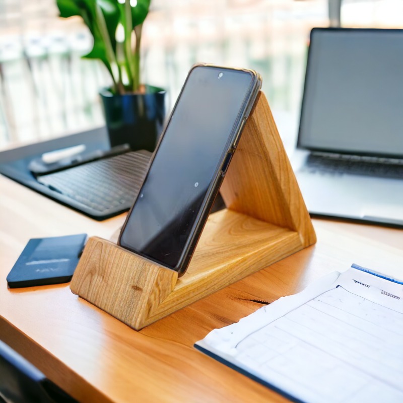 EcoWood Phone Holder