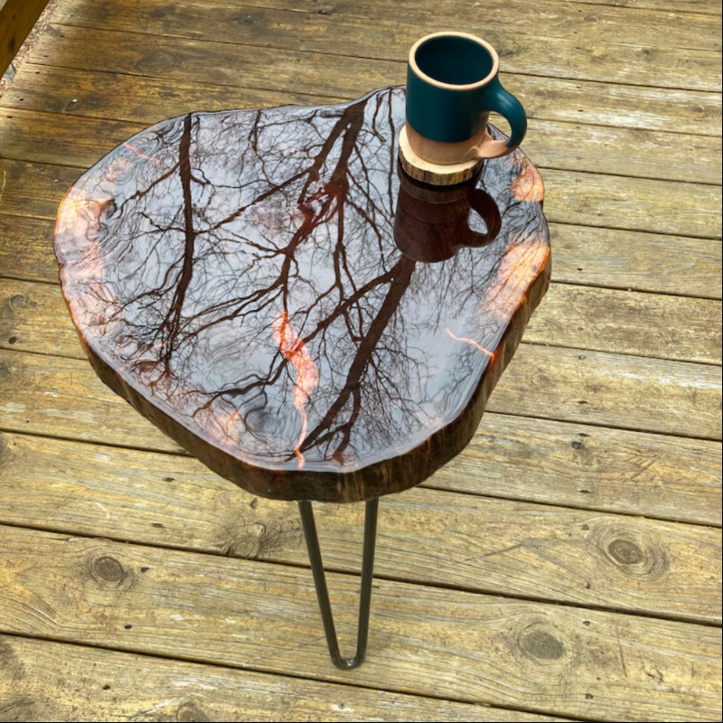 Radiance Live Wood Epoxy Resin Coffee Table (Glossy) | Epoxy Resin Coffee Table | Radiance Live Wood Epoxy Resin Coffee Table (Glossy)