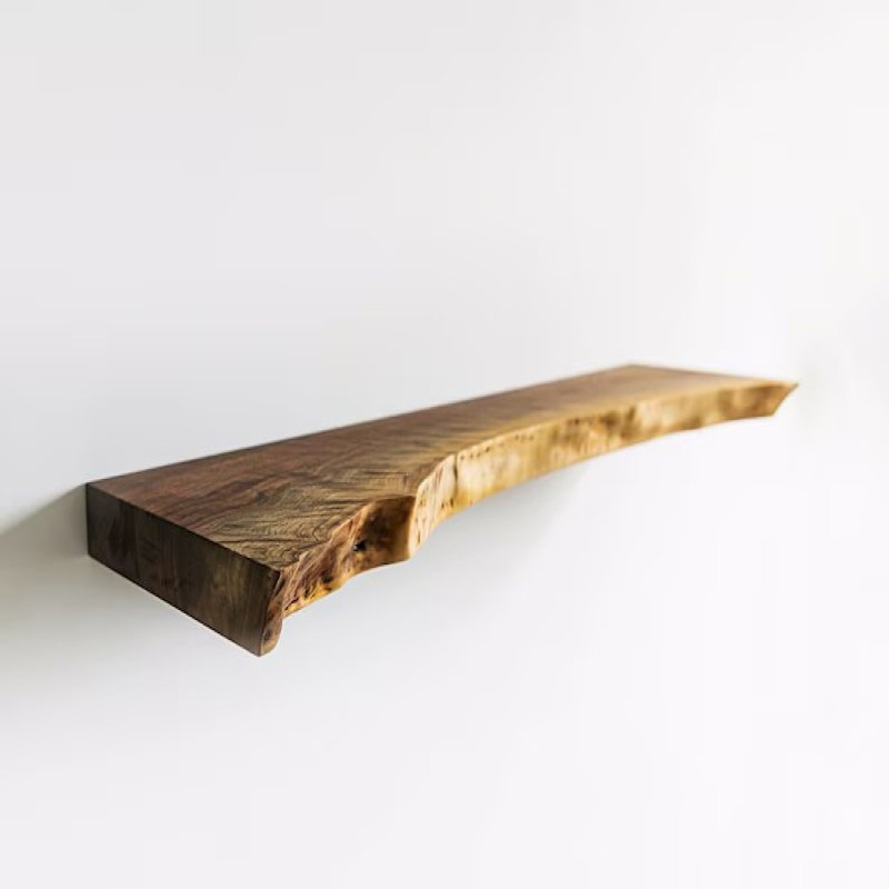 Rustico Live Edge Solid Wood Wall Mounted Self | Shelf | Rustico Live Edge Solid Wood Wall Mounted Self