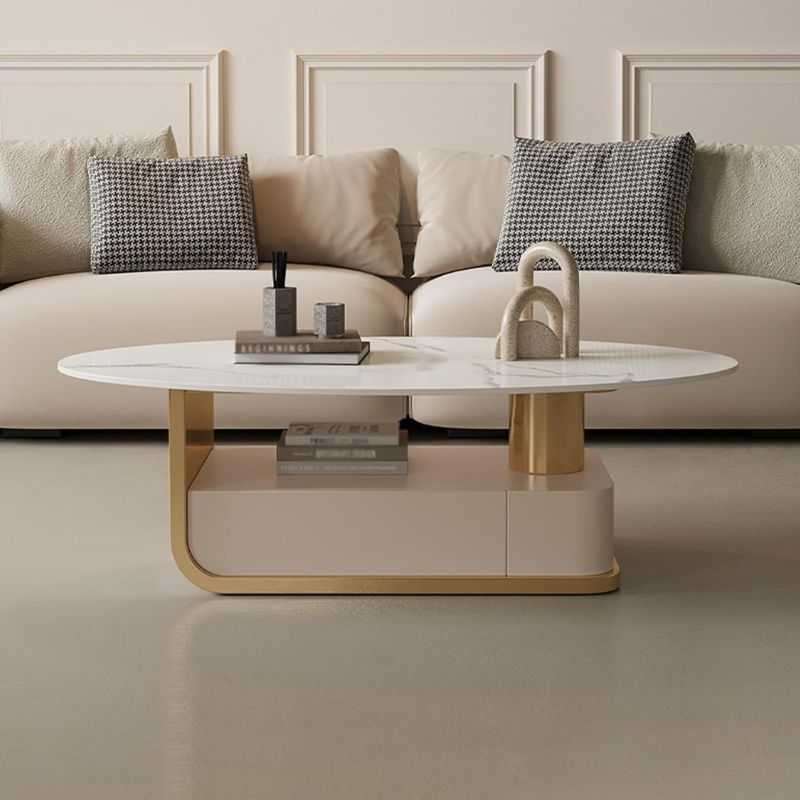 Selene Marble Luxury Center Table with Gold Frame | Mod... | Deleted | Selene Marble Luxury Center Table with Gold Frame | Mod...
