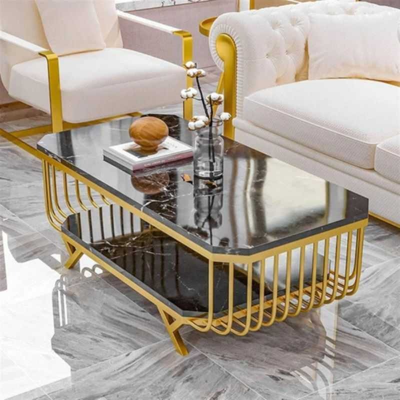 Opal Marble Luxury Center Table with Gold Frame - Class... | Deleted | Opal Marble Luxury Center Table with Gold Frame - Class...