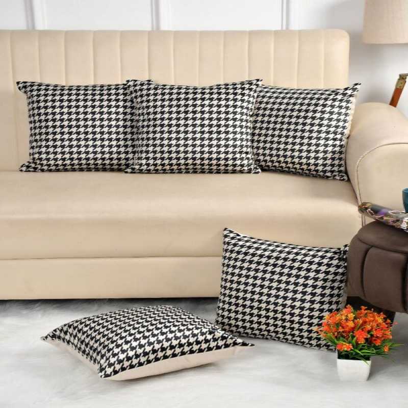 MONO HOUNDSTOOTH CUSHION SET | LUXURY SET OF 5 PILLOWS ... | Cushion | MONO HOUNDSTOOTH CUSHION SET | LUXURY SET OF 5 PILLOWS ...