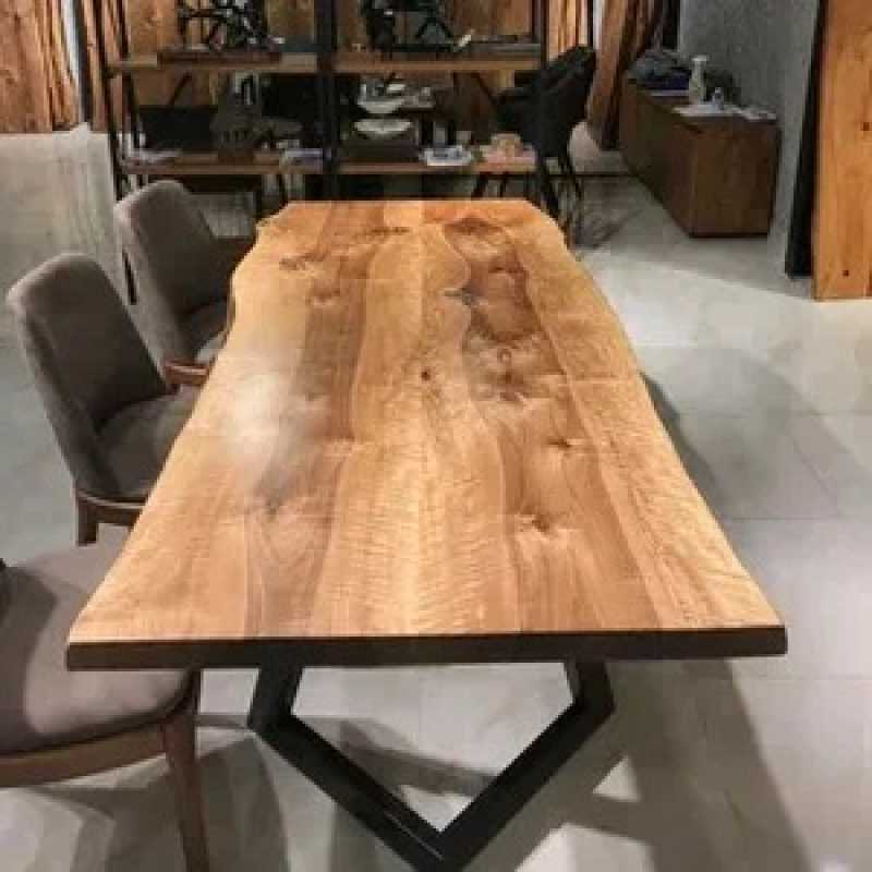 Raw Live Edge Dining Table | 6-Seater Natural Wooden Ta... | Live Edge Dining Table | Raw Live Edge Dining Table | 6-Seater Natural Wooden Ta...