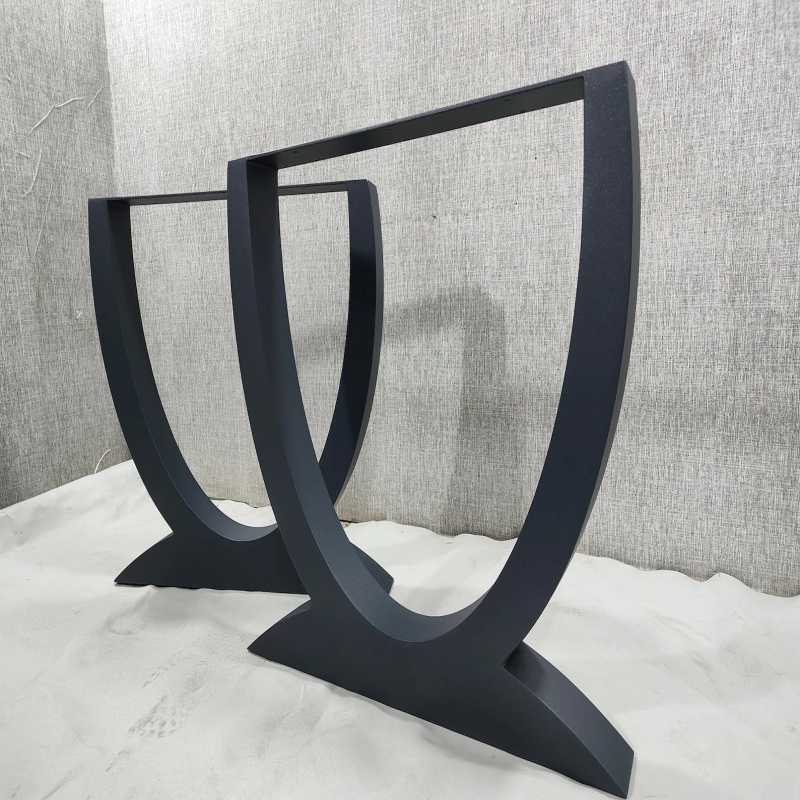 WoodenSure U-Shaped Curved Metal Table Legs Matte Black... | Deleted | WoodenSure U-Shaped Curved Metal Table Legs Matte Black...