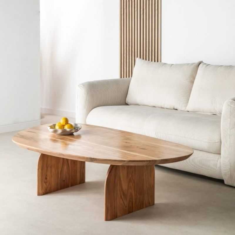 Minimalist Wood Coffee Table | Oval Modern Center Table... | Deleted | Minimalist Wood Coffee Table | Oval Modern Center Table...