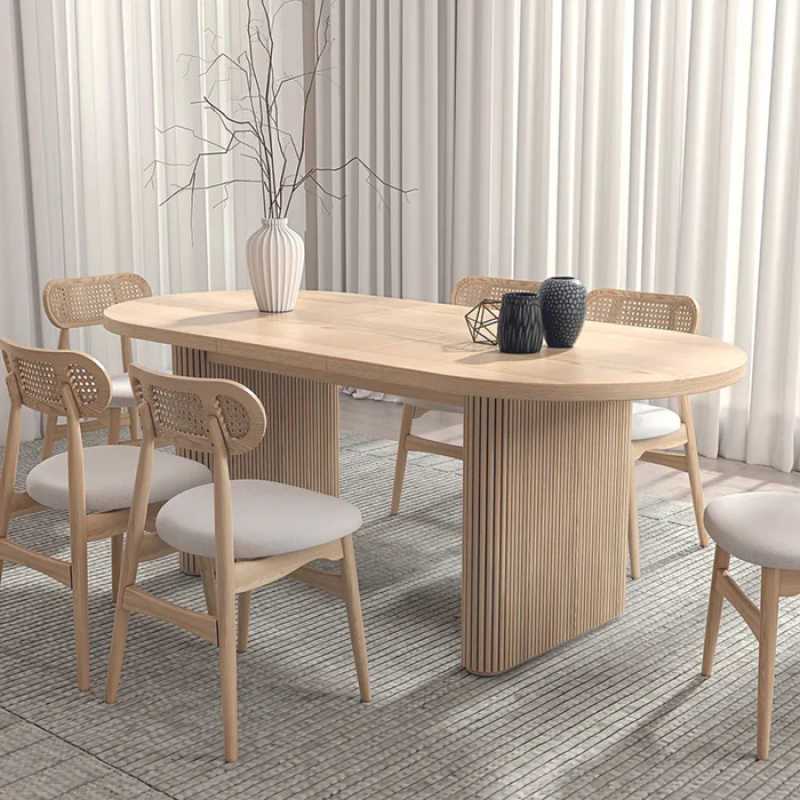 Chicago Natural Wood Dining Table – Scandinavian Simpli... | Live Edge Dining Table | Chicago Natural Wood Dining Table – Scandinavian Simpli...