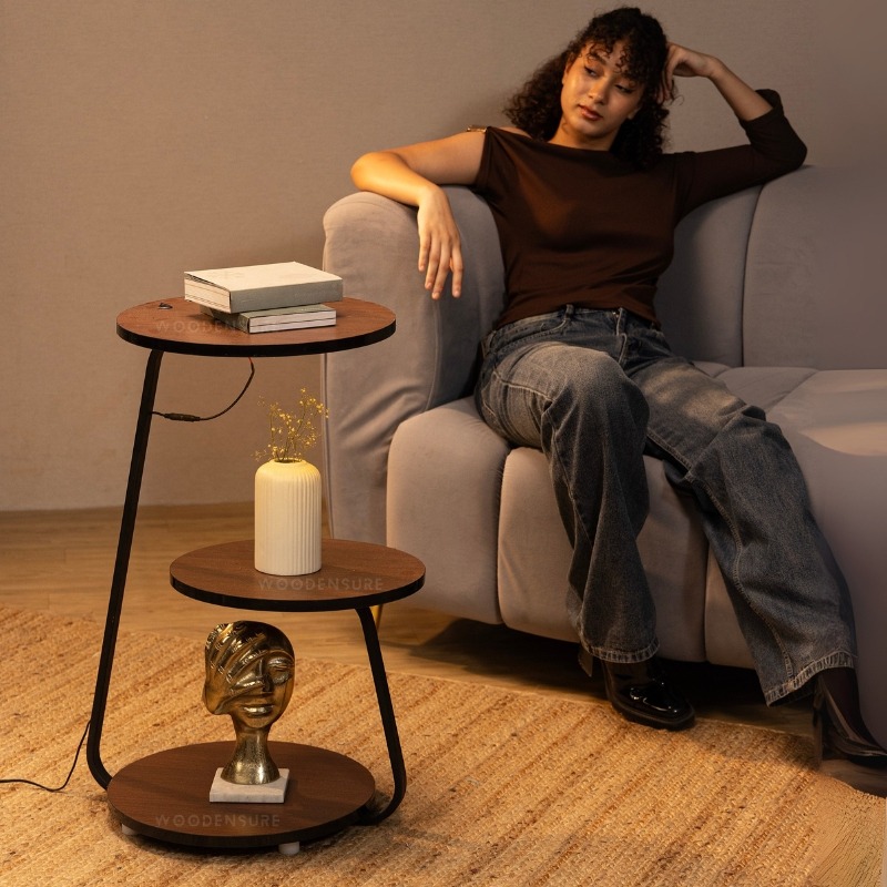 Modern Bedside Table with LED Light | Premium Minimal N... |  Modern Bedside Table with LED Light | Premium Minimal N...