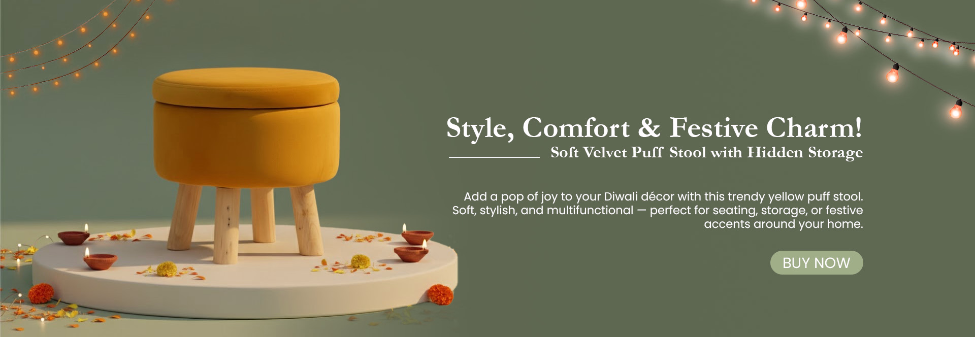 Stylish Wooden Stools – Add Comfort & Festive Charm with Woodensure.