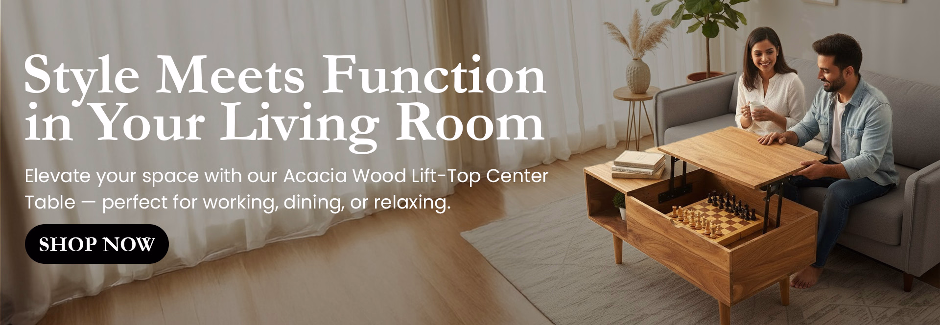 Style Meets Function in Living Room.