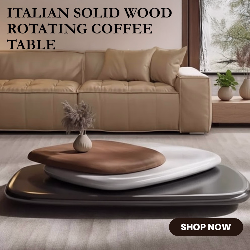 Shop Italian Solid Wood Rotating Coffee Table.