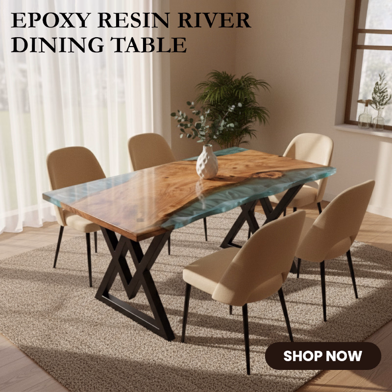 Shop Epoxy Resin River Dining Table