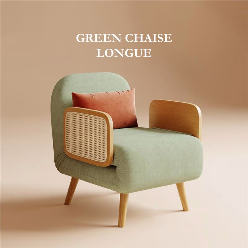 Shop Green Chaise Longue | Convertible Green Single Sofa Cum Bed