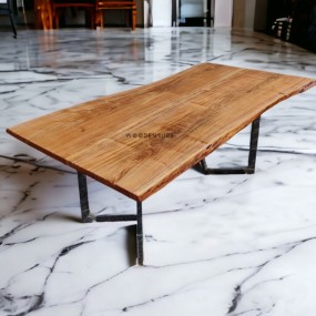 Dining Table | Solid Wood Dining Table | Woodensure Forest Feast Solid Wood Dining Table