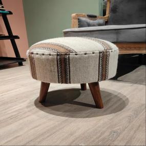 Seating | Stool | Bohemian Striped Pouf Stool